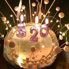 5th Birthday Candle Five Years Pink Happy Number 5 5,