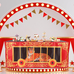 6Ft Carnival Party Decorations Circus Theme Birthday Party Supplies Circus Theme
