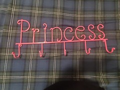 Hobby Lobby Princess room decorations for girl in pink, blue, green, and gold