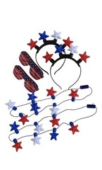 30 pieces 4th of July clearance liquidation party supply glasses necklace etc