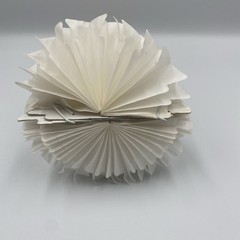 Paper Art Co Graduation Honeycomb Centerpiece 9in White Gown Female Vtg