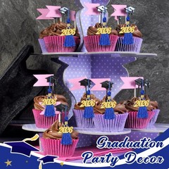 Versatile 60 Pack 2.4in Blue Graduation Tassels with 2026 Charm – Perfect Decor