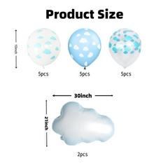 Cloud Party Balloons Stand Kit 2 Sets, Balloon Centerpieces for Tables with C…