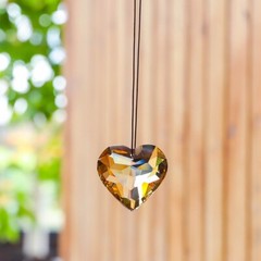 12Pcs 45MM Crystal Heart Suncatcher Rainbow Maker Wedding Party Decr, mix color