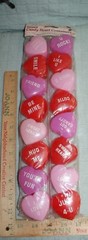 Sweet Candy Heart Candy Containers 16 Pcs. Pink Lilac Red Hug Me++ Fast Shipping