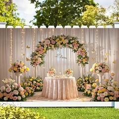 5x3FT/5x7FT Mr & Mrs Backdrop Wedding Celebrations Party Background Props Decor