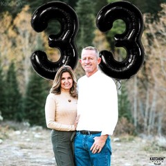 , Giant Black 33 Balloon Numbers – 40 Inch | 33 Birthday Balloons, 33 Birthda…