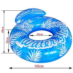 SUNSHINEMALL Inflatable Pool Floats Adult Swimming Rings Pool Floaties Access…