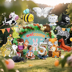 Cute Cartoon Cow Balloon Barnyard Farm Animal Themed Party Decoration Western Co