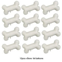 29» Dog Bone Balloon For Animal Pets Puppy Decorations, 12pcs Beige Doggy Bo…
