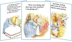 BEATRIX POTTER PETER RABBIT SHOWER BIRTHDAY PARTY TENT CARDS TABLE DECORATIONS