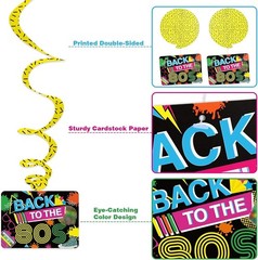 Vibrant 28PCS 80s Hanging Swirls for Birthday and Bachelorette Parties