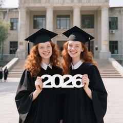 White Number 2026 Letter Sign Senior Graduation Party Table Centerpieces