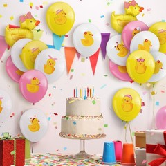 40 Pcs Duck Balloon Duck Themed Party Decorations 12 Inch Foil Balloons Blue …
