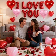 12 Pcs Red and Pink Heart Balloons – 18 Inch, Heart Foil Balloons Love Balloo…