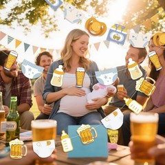 Diaper Party Decorations for Men Diaper Party Decorations Beer and Diaper Gar…