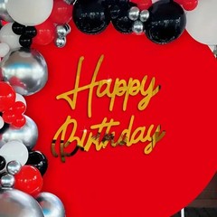 Acrylic Mirror Sticker Happy Birthday Wall Sign for Bedroom Background Party New