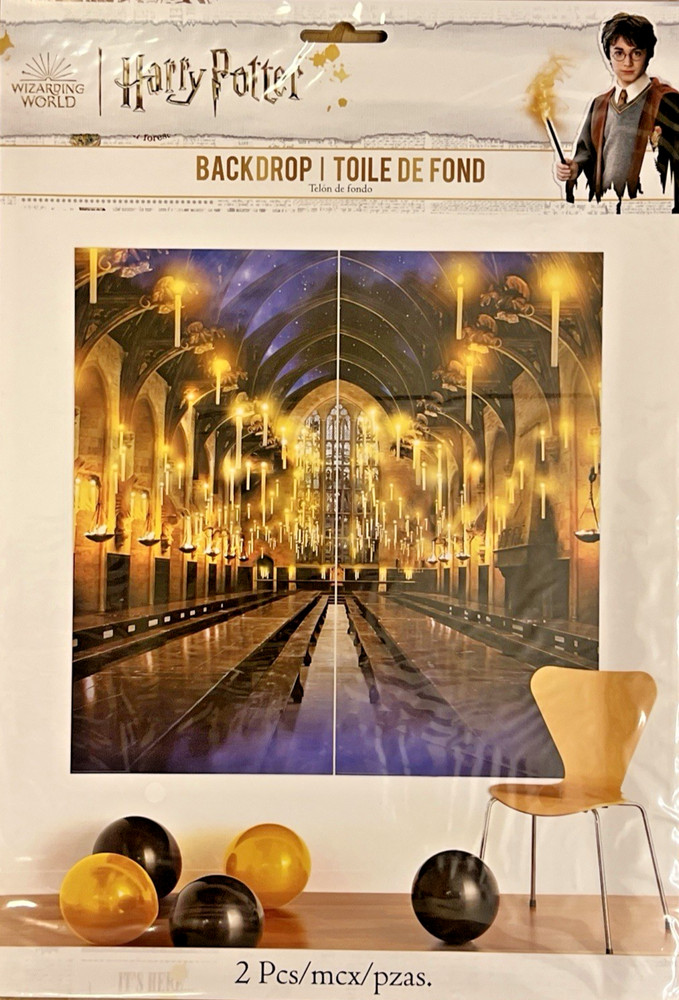 Hogwarts Harry Potter Wizarding World Kids Birthday Party Decoration Backdrop NE