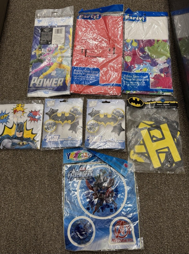 Marvel DC Super Hero Birthday Party Decorations Favors Supplies SKU:R