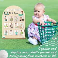 First Year Milestone Photo Board for 1st Birthday Celebration and Keepsake
