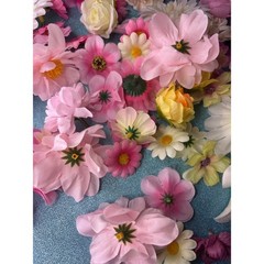 Artificial Flower Bud Assortment – White, Pink, Yellow 3 dozen Mixed Faux Buds