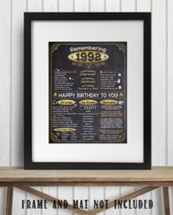 34th Birthday Party Decorations (Thirty-Four) – Remembering The Year 1992