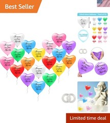 72 Pcs Memorial Balloons Funeral Heart Memory Balloons to Release in Sky Remembr