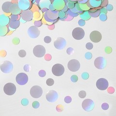 400 PCS Iridescent Circle Dots Round Table Scatter Birthday Confetti