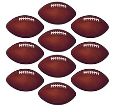 Beistle 10 Piece Miniature Paper Football Cut Outs Game Day Party Decorations