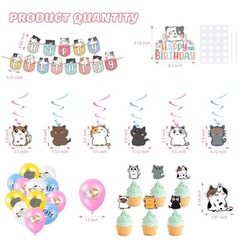 Adorable Cat Theme Birthday Party Supplies