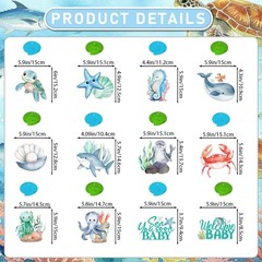 Ocean Baby Shower Decorations: Under The Sea Baby Shower Decorations Ocean Ba…