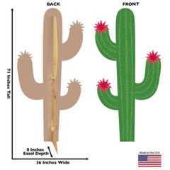 SAGUARO CACTUS 5′ 11″ Tall CARDBOARD CUTOUT Standup Standee Poster Nature Prop