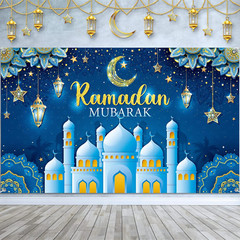 Ramadan Mubarak Decorations Backdrop Banner Muslim Ramadan Kareem Background …