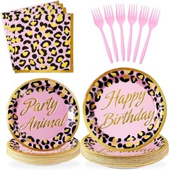 Leopard Print Party Decorations Set