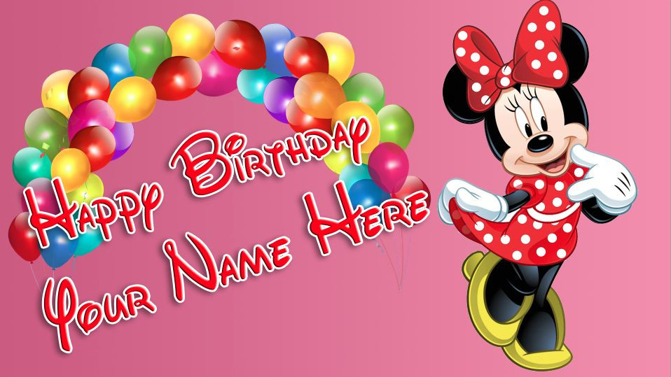 Birthday banner Personalized 6ft x3ft Minnie Mouse Disney Red Dress