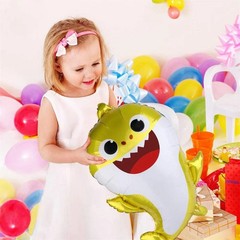 Shark Birthday Party Decorations for Boys and Girls, 26” Balloons XL for Baby Bi