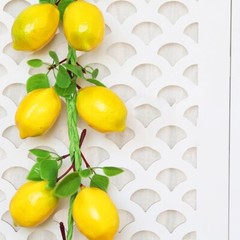 Simulation Artificial Fruit Lemon String for Restaurant Hotel Home Garden Decor