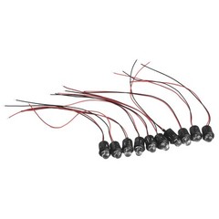 10 Pack 12V 10mm Pre Wired LED Bulb Cable with Bright and Consistent Light
