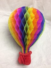 Honeycomb Hot Air Balloon Decoration Multi Colored
