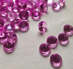 CraftbuddyUS 300 pcs x 10mm Cerise Diamond Crystal Acrylic Gems