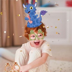 18 Pcs Dinosaurs Party Favors Dino Party Decoration Kids Game Gift Photo Props