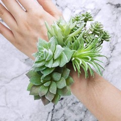 Supla 11 Pcs Mini Artificial Succulents Picks Unpotted Faux Succulent Green