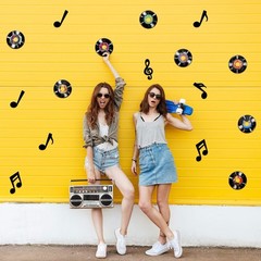 43-Piece Musical Party Decorations: Cutouts for Rock & Roll Themed Events