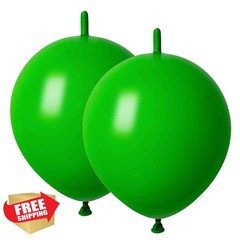 ADIDO EVA 6 Inch Green Link Balloons 80 Pcs