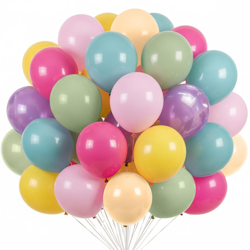 Pink Green Yellow Purple Blue Balloons Sage Green Hot Pink Dusty Blue Nude Ba…