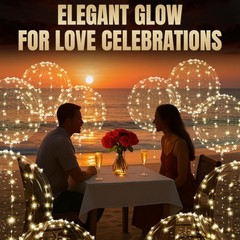 10PCS LED Balloons with String Lights Light Up for Indoor Outdoor Decor Clear