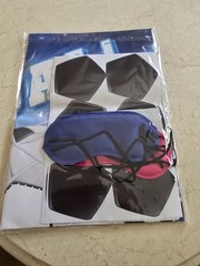 Soccer Birthday Party Backdrop Fabric Decoration Blue White Black