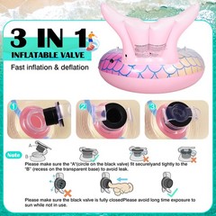 Premium Thickened Mermaid Pool Float for Kids & Adults – Large Inflatable Tail