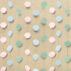 Seashell Garland Sea Shell Party Decorations Under the Sea Party Decor Hangin…