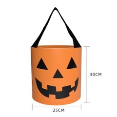 2 Pcs Halloween LED Trick or Treat Candy Buckets Party Supplies